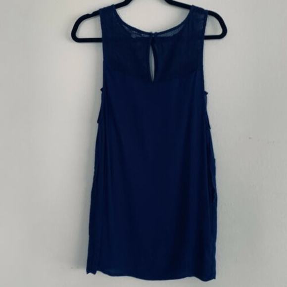 Ella Moss Navy Blue Stella Mesh Shift Dress - Picture 7 of 7